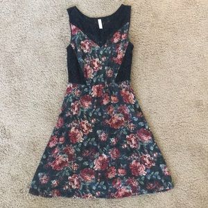 Dark floral dress